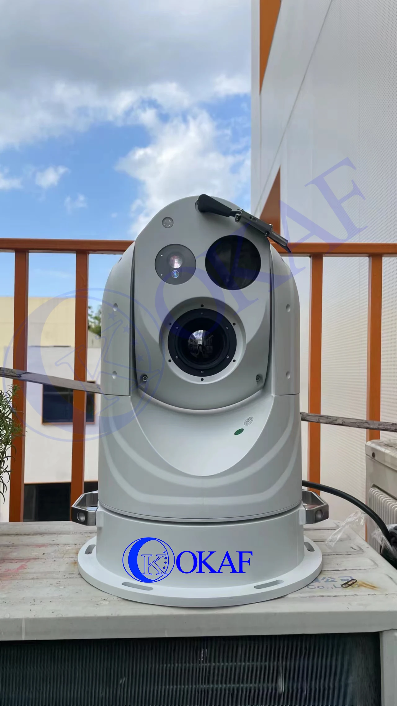 Auto Tracking Marine Thermal Camera Ship Mounted 2 Axis Gyro Stabilization Long Range Thermal Camera Ptz