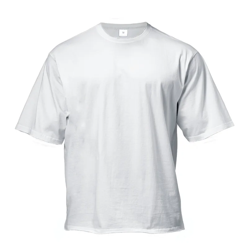 Breathable Everyday Wear Oversized Streetwear Short O-Neck Branded Tshirt For Men