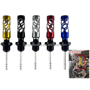 Motorcycle Modification Accessory - Hollow Oil Dipstick - CNC Aluminum Alloy Multi-color Oil Dipstick