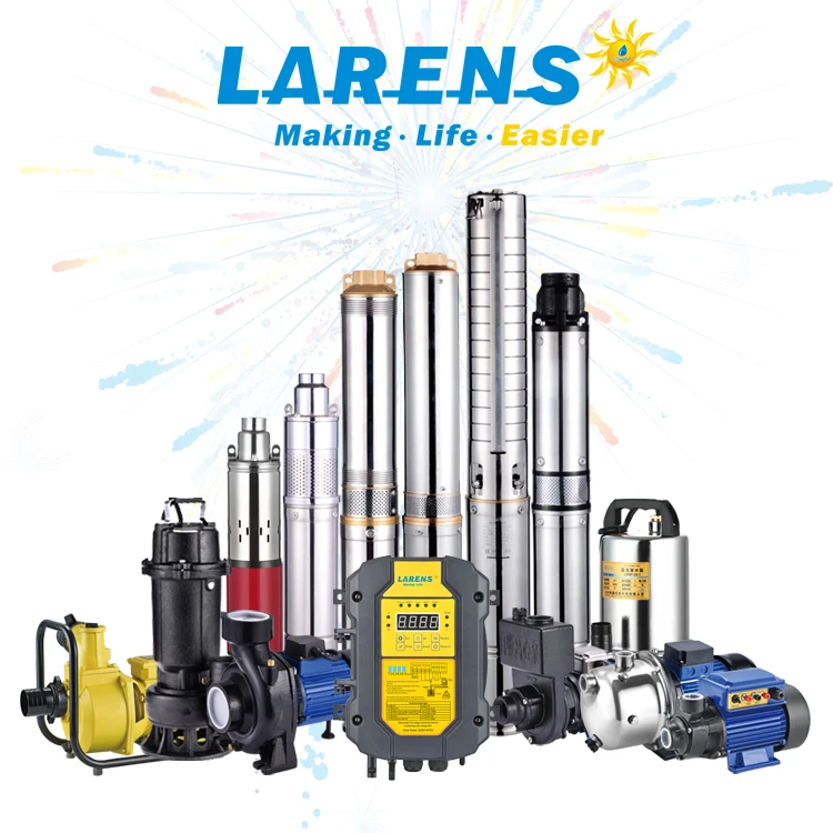 Larens 2200 Вт Солнечный насос для глубоких скважин 3 дюймов пластиковый импеллер, скважинный насос работающий на постоянном токе от солнечных батарей