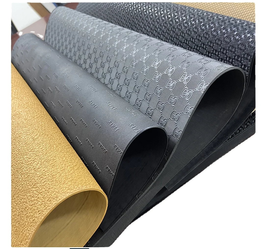 Anti-Slip Embossed Rubber Sole Sheet for Sandal Slippers and Leather Shoes Recycled Neolite Cutting Service Available