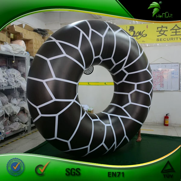 Floating Inflatable Swimming Ring Hongyi Giant Black Inflatable Rings