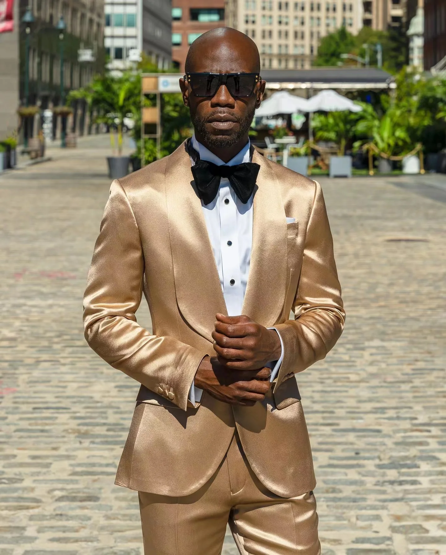 Custom Satin Spring Wedding Suits for Men Suit Groom Tuxedos Terno