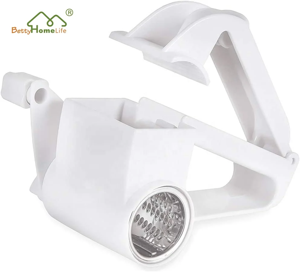 Metal Handle Rotary Cheese Grater Shredder and Slicer for Cheese Nut and  Hard Ve
