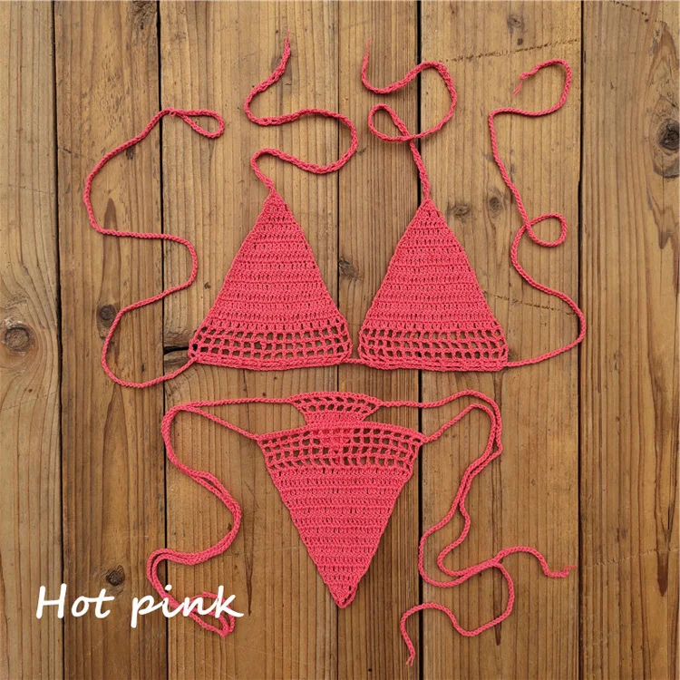 handmade crochet bikini thong string mini