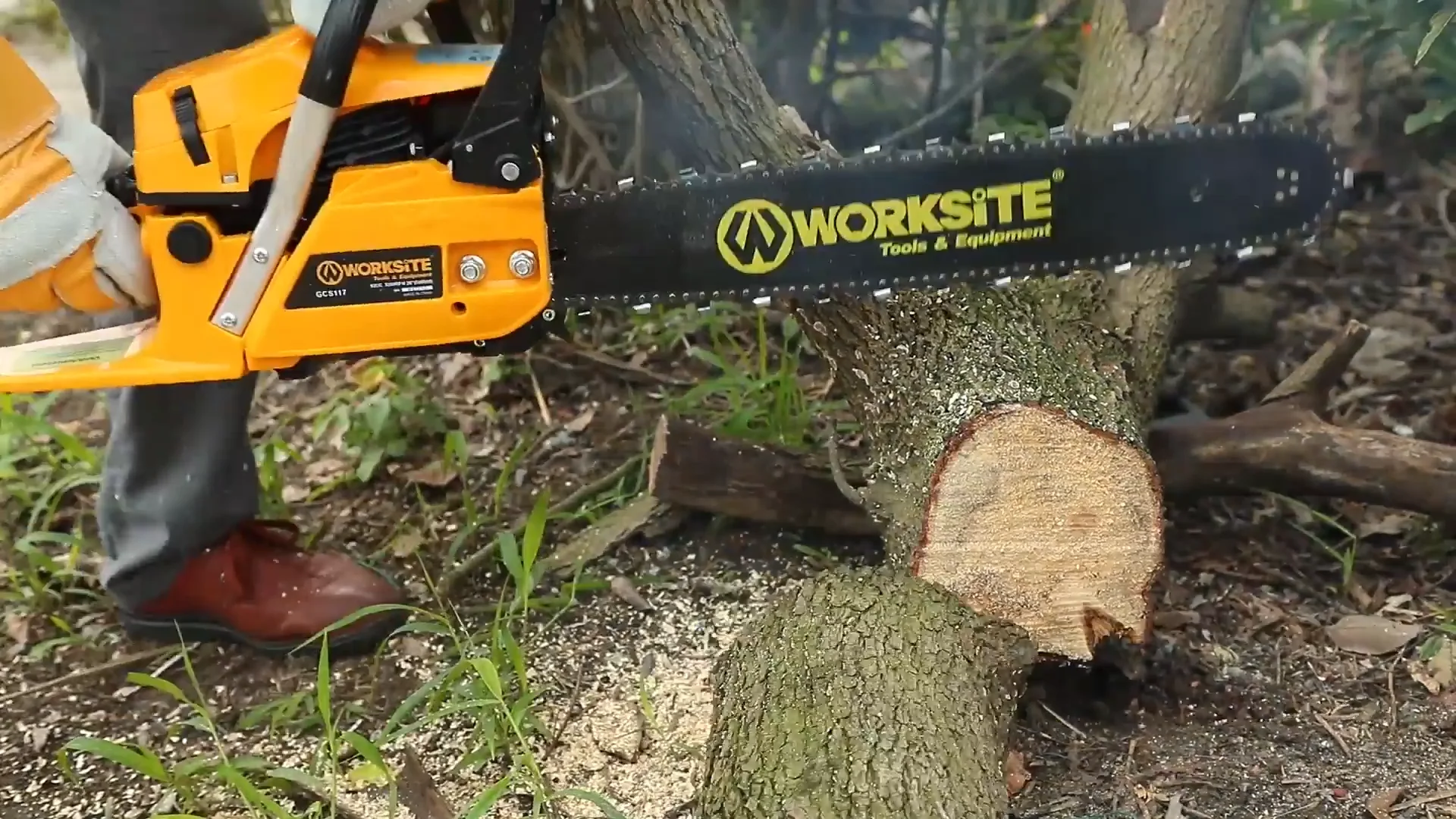 WORKSITE Professional Chain Saw Tree Cutting Machine Steel