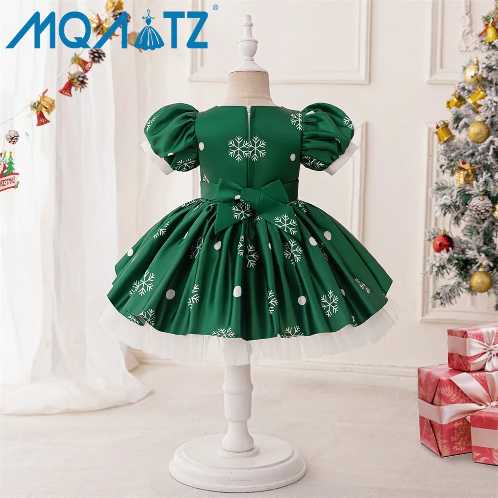 MQATZ High Quality Girls Dresses Christmas Party Dress Kids Knee