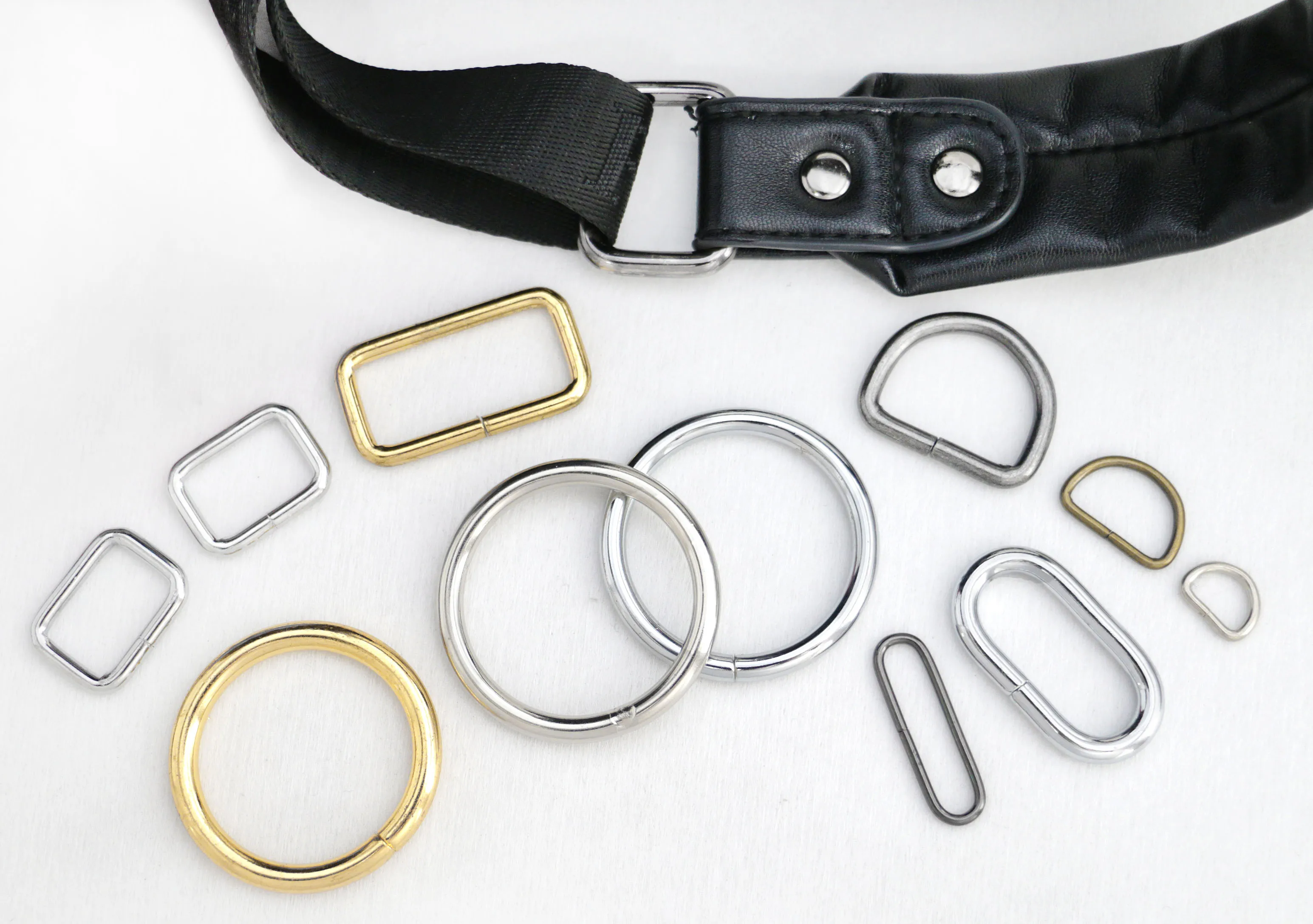 Hardware Wire Buckle Metal O Ring D Ring Hook For Bag Garment Luggage