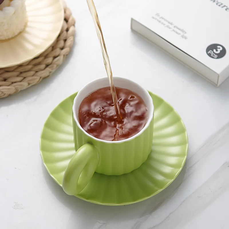 product classic ceramic coffee cup set simple design home use afternoon tea party couple pair gift souvenir present-7