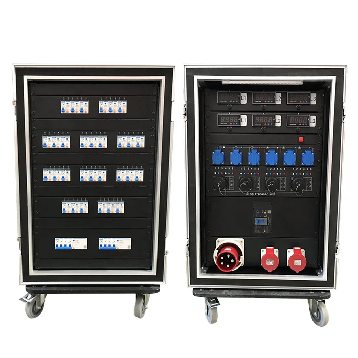 Factory Price 32 Channels Power Distribution Box with 19pin Socapex and 32 Amp 3 Phase Output Light Power Distro