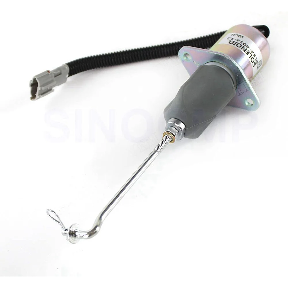 Aftermarket Woodward 12V SA-4014-12 Stop Solenoid Valve for Mitsubishi Generator Engine
