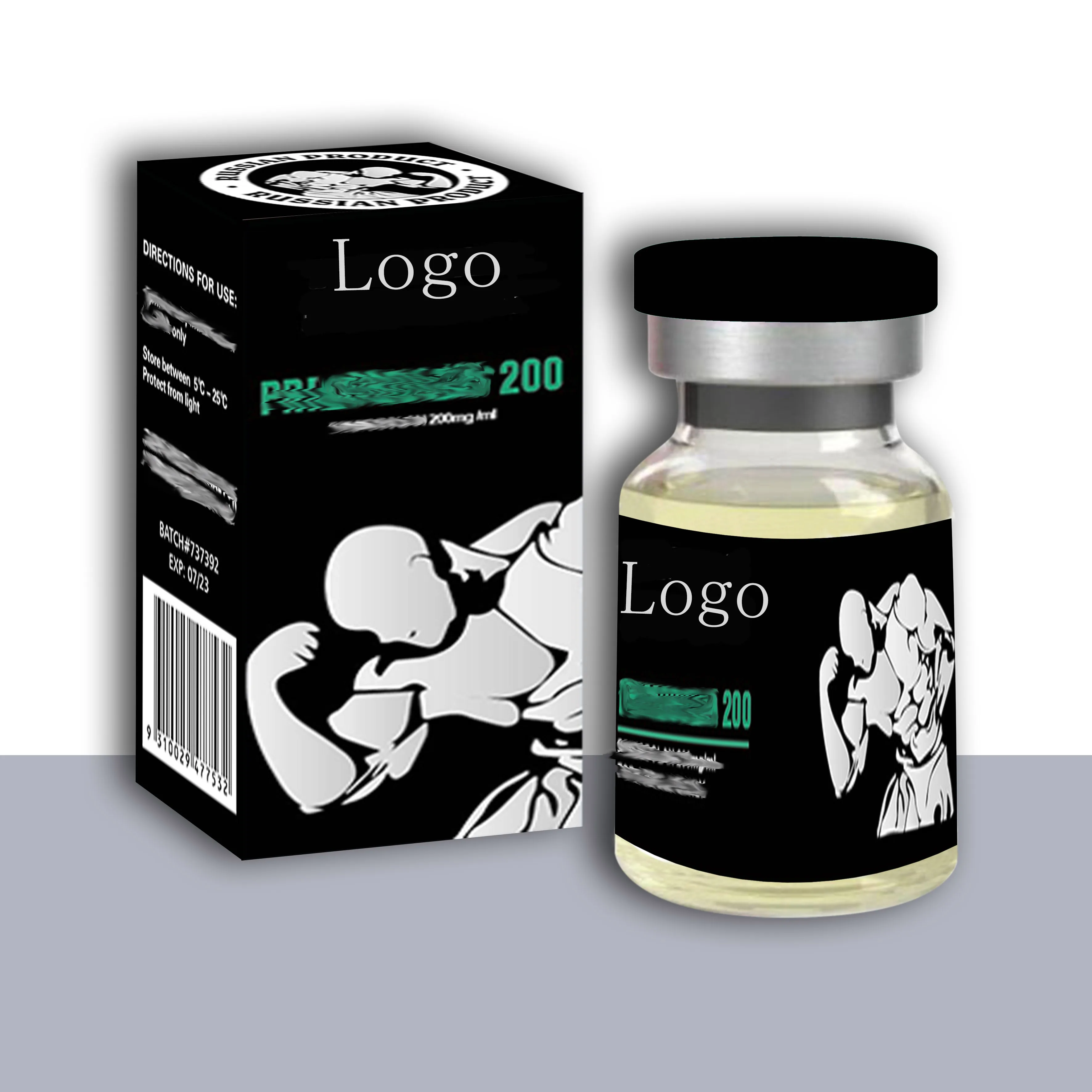 Imprimere Custom 10ml Vialis Packaging 10ml Vialis Thesaurus cum Etichettis Effectus Holographicus Custom Etichetta Vialis Clara