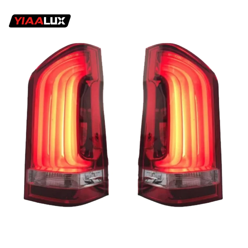 High quality factory direct sales 12V car led taillights for Benz Vito W447 Plug and Play Dynamic Scanning led tail light