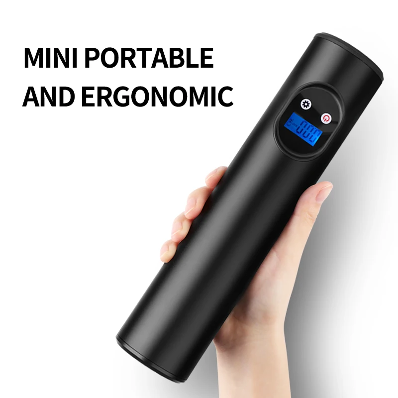 Handheld Mini Smart Air Compressor Pressure Gauges Cordless Tyre Inflator Car Bicycle Motorcycle Rechargeable Portable Air Pump