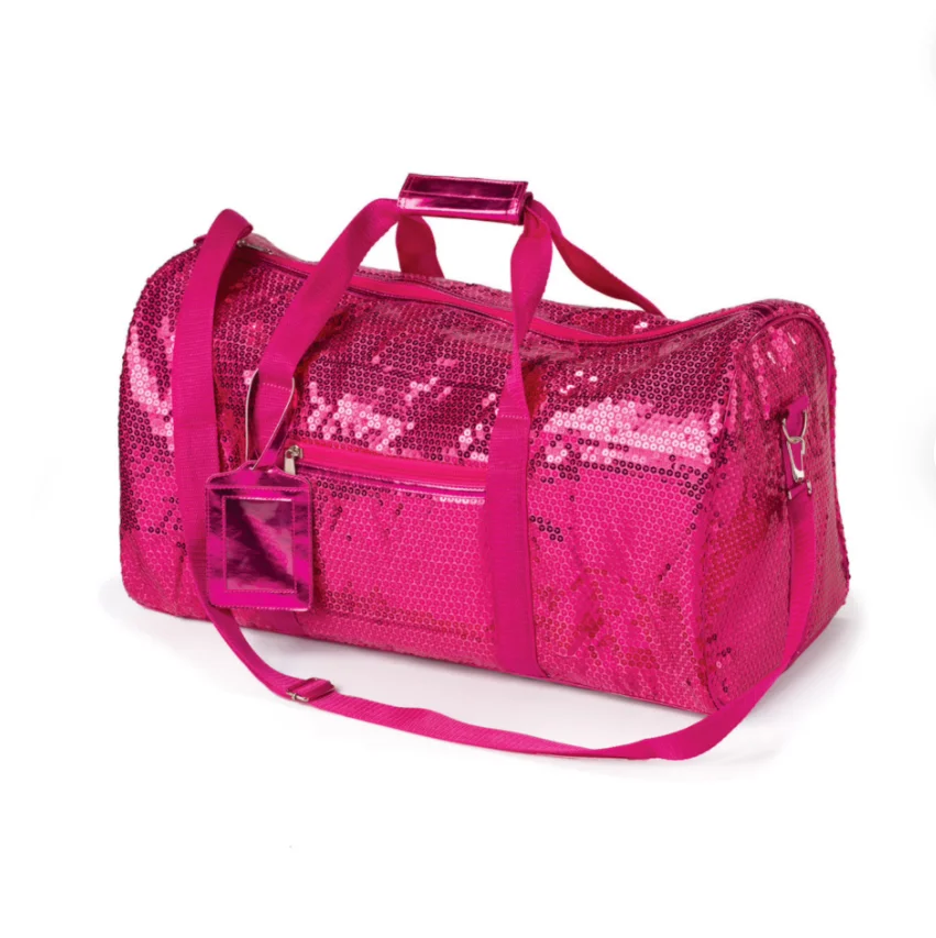 Pink Sequined Duffel Bag Perfect for Dance Pageants