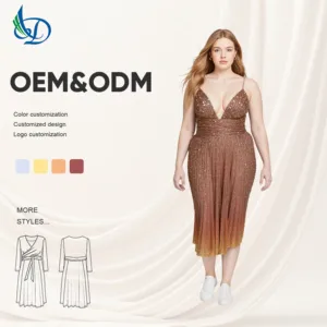 Women's Slim Fit Formal Party Sequin Fashionable Shoulder Strap Dance Suspender Dress