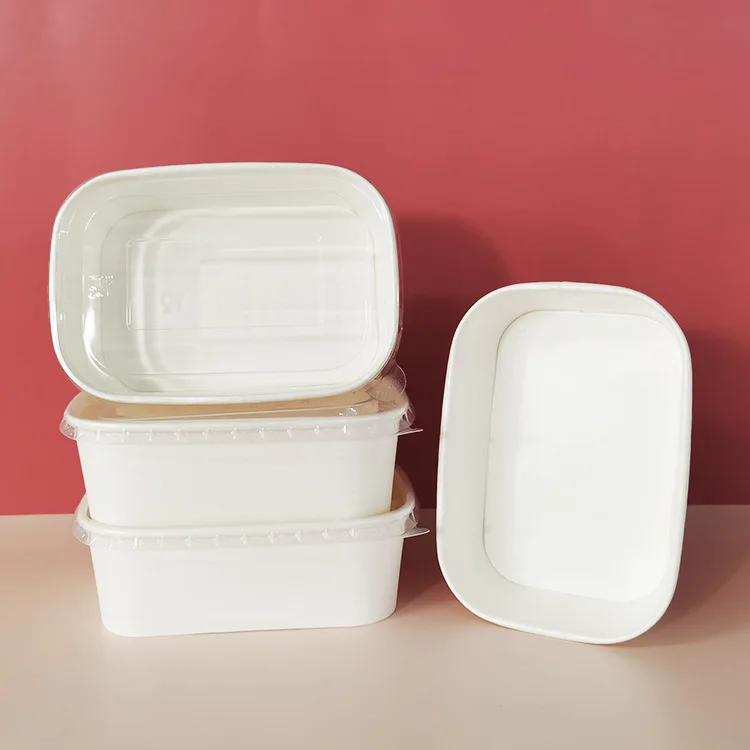 Rectangle Paper Bowl Self Produce 750 Ml 1000 Ml Paper Container For Food Take Out Disposable Paper Lunch Box Salad Bowl Buy Take Out Food Container Disposable Paper Bowl Rectangle Food Container Product On Alibaba Com