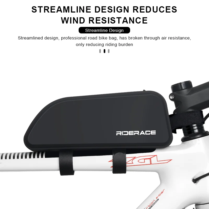 RIDERACE Bike Top Tube Bag Waterproof Durable Cycling Storage Bag MTB Road Bicycle Handlebar Front Bag Ultralight Frame Pouch