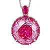 Platinum rose pendant with Chopin chain