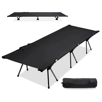 Outdoor Portable Camping Cot Black Dog Ultralight Foldable Adjustable Folding Bed Camping Bed