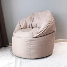 Soft Memory Cotton Large Round Beanbag Cover Living Room Giant Game Bean Bag Sofa Chairs
