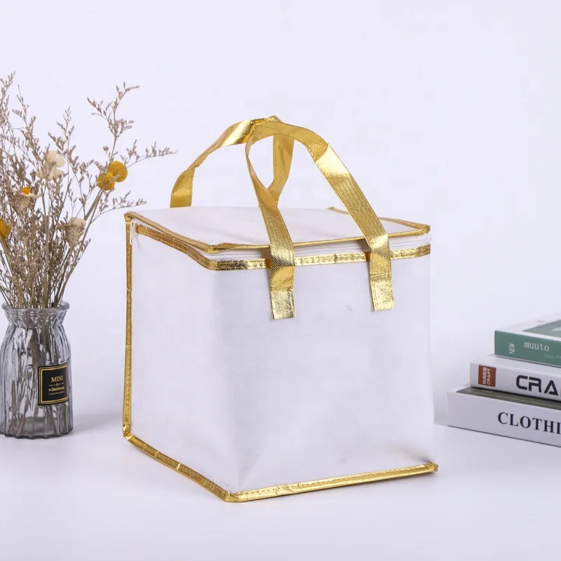 Модная изолированная сумка для ланча, сумка-холодильник на молнии, теплоизоляционная сумка с логотипом на заказ