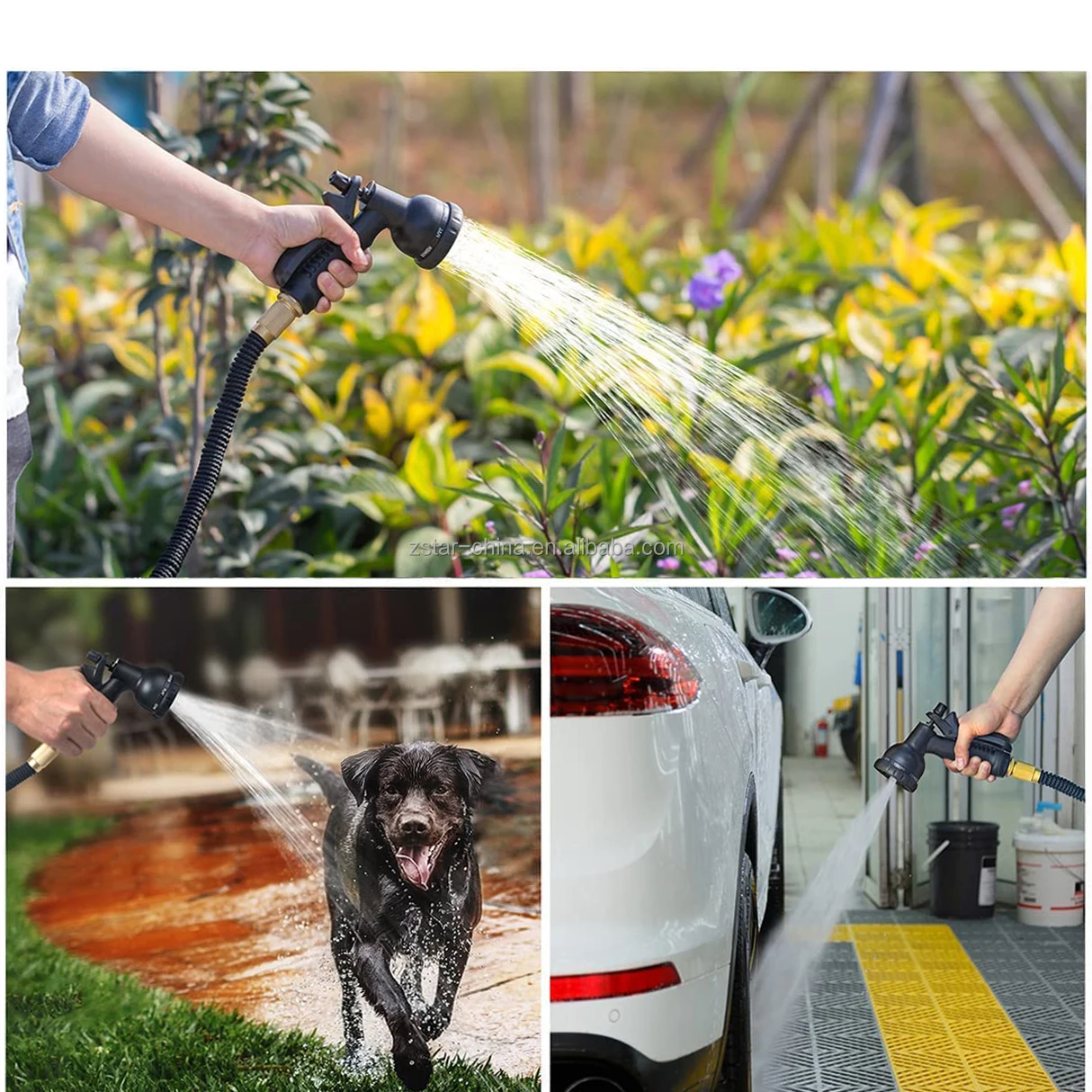 2023 Cheap Garden Hose Pipe Expandable Garden Hoses 8 Pattern Water