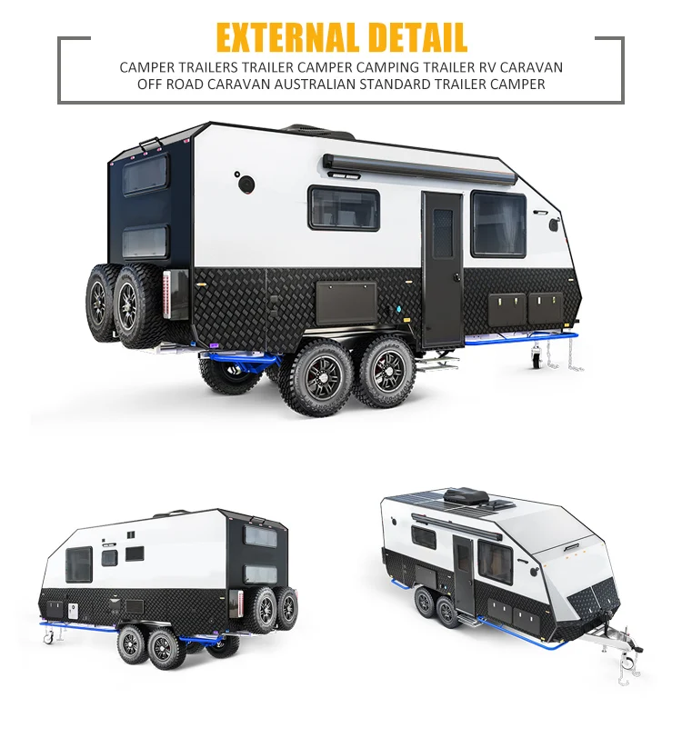 Off Road Camper Trailer Luxury Caravan Rv Camper 5 Person Factory