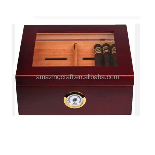 Wood Empty Cigar Humidor Box Pack Made From Spanish Cedar Wood ...