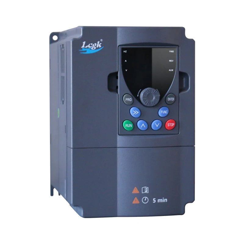 LCGK Vector Frequency Converter 380V Vfd 220V Single Phase 3 Phase Motor Governor Fan and Water Pump Motor Speed Regulation