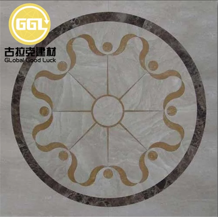 Waterjet Marble Medallion Floor Custom Medallion for Villa Hotel