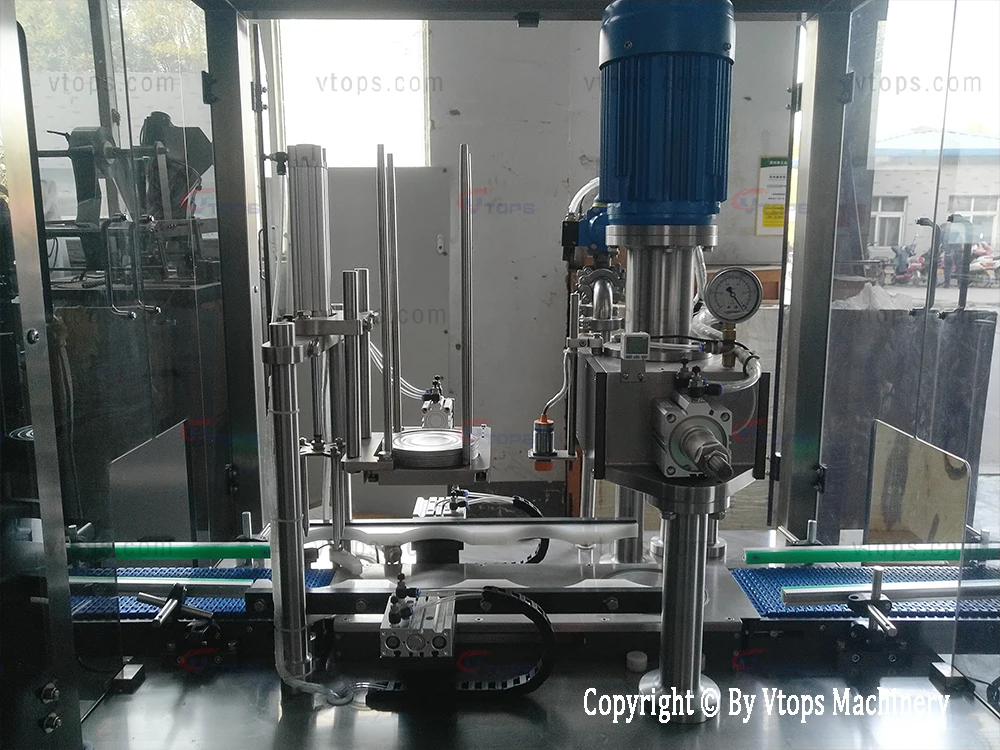 Automatic Vacuum Nitrogen Cardboard Paper Cans Tubes Sealing Seaming Machine