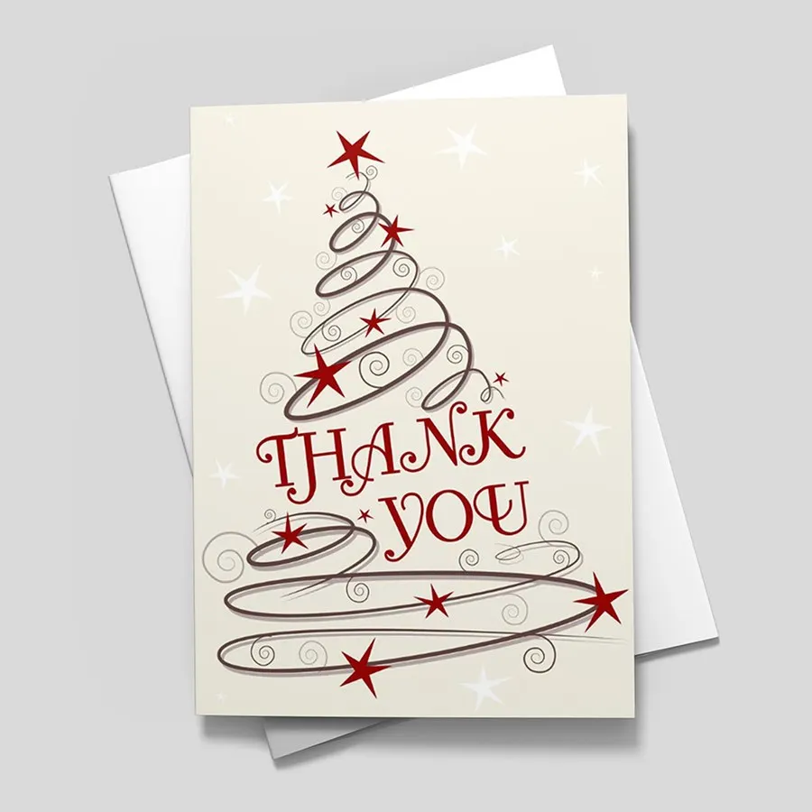 Paquete De Personalizado Navidad Tarjetas de Agradecimiento Foto Sobres doblado Postal 