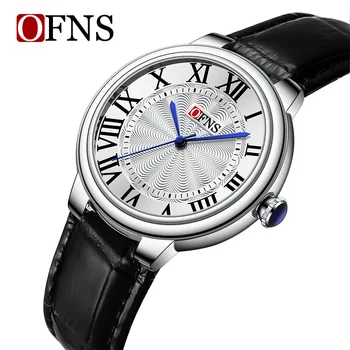 O'Fani's high-end brand watch steel band fashion Roman scale dial light luxury waterproof women's quartz