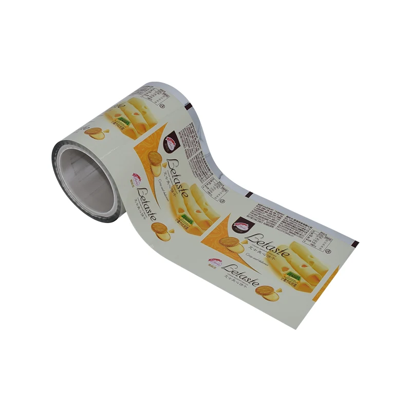 Biscuit Stock for Flow Pack Wrapper Cookies Food Custom Plastic Packaging Roll Films