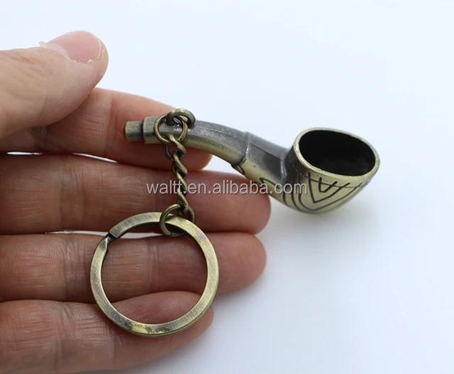 Pipe Keychain Tobacco Pipe Keychain Keyring
