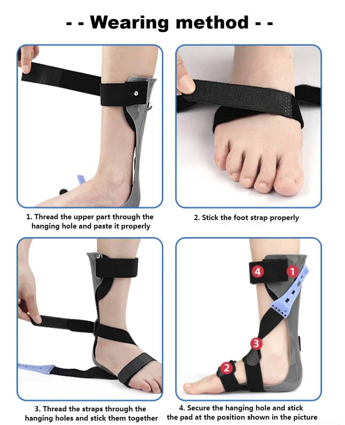 Foot Drop Orthosis Afo Fascia Fixed Support Foot Drop Ankle Brace For 