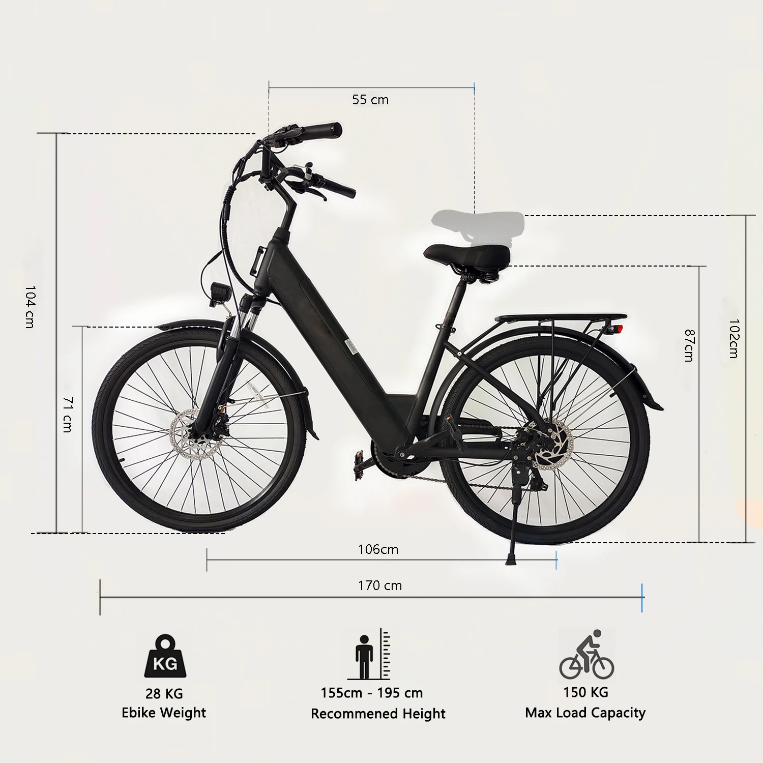 VOMO city ebike magazzino europeo bici elettrica elettr city Bike - Main Image