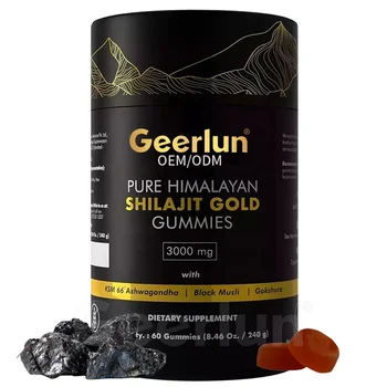 Factory In Stock 85+ Trace Minerals Gummy Candy Boost Energy Muscle Recovery Pure Himalayan Shilajit Gold Gummies