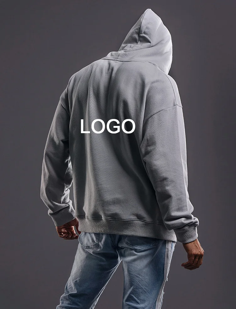 Custom Functional Heavyweight Cotton Vintage Wash Hoodie Blank Pullover