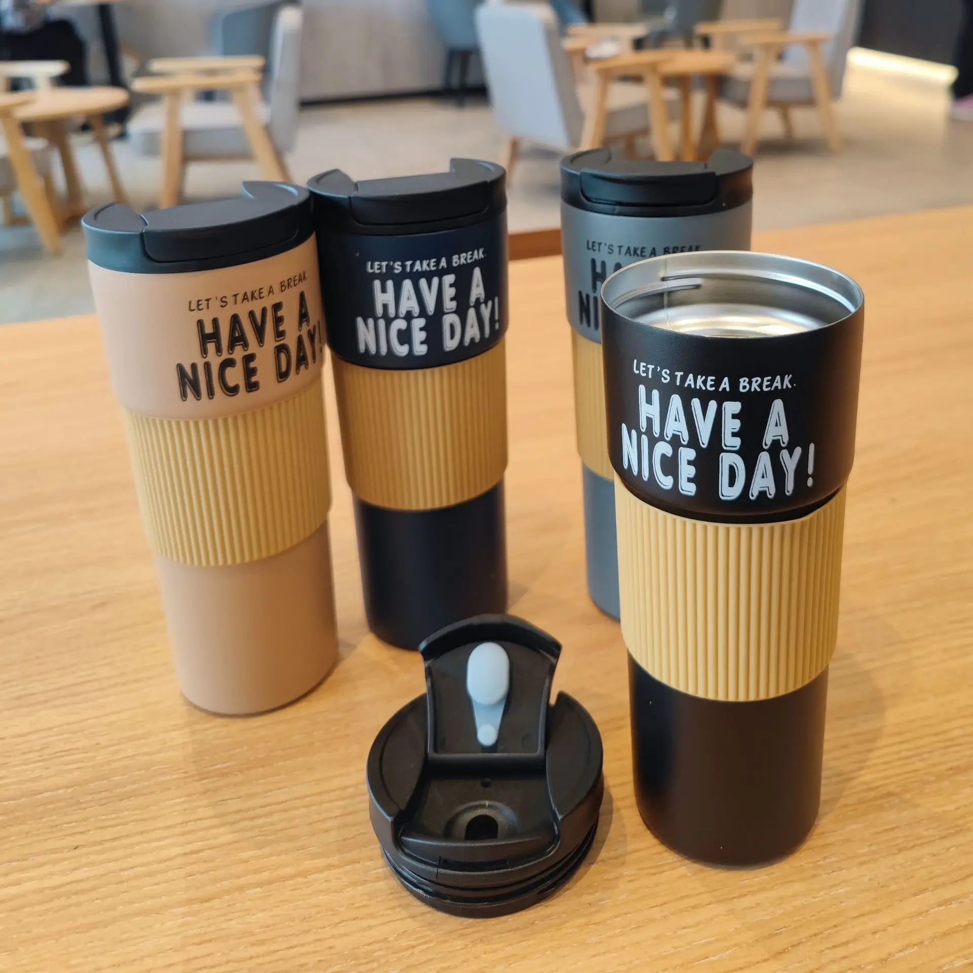 Customized Double Wall Insulated Stainless Steel Tumbler with Silicone ...