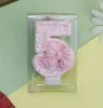 Candela numero 5 con fiocco rosa