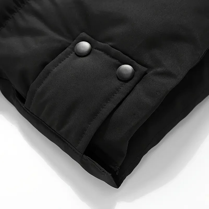 Warm Hooded Mid-length Jacket, Men's Casual Zip up Jacket Overcoat for Fall Winter Outdoor