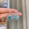 Topaz Blue ear studs