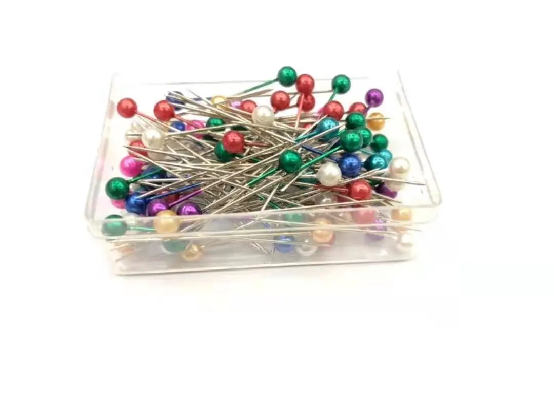 100 Pcs Pearlescent Color Positioning Pins Dressmaking Pins Sewing