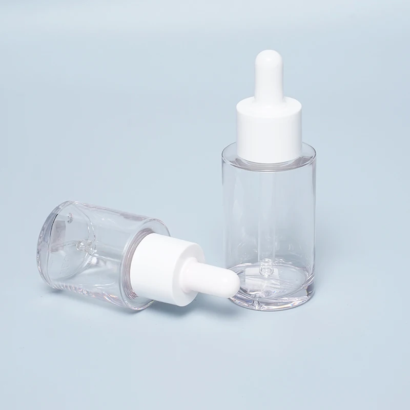 Essential Oil Serum Bottle PETG Plastic Dropper Cap 30ml to 200ml Cosmetic Empty Dropper Bottle