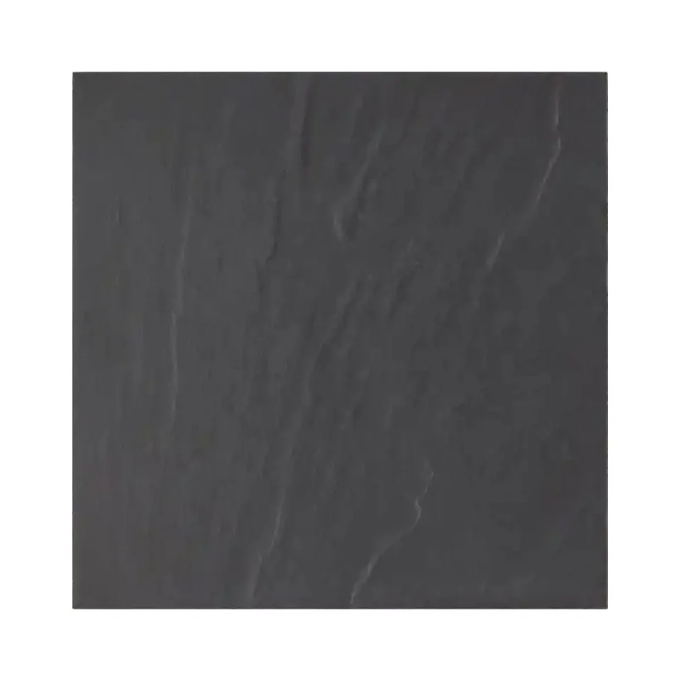 Non slip Rough Surface Black Tile Floor 300x300 Fireproof Rustic Matte Ceramic Tiles