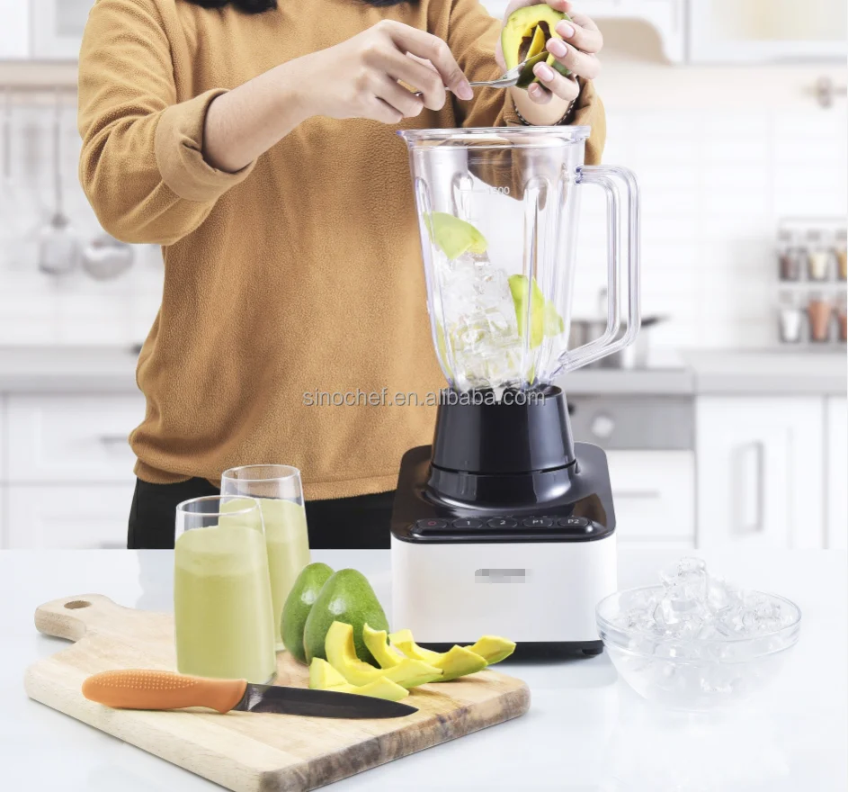 1.6l Commercial Silent Blender With Digital Touch Panel And Sound Cover