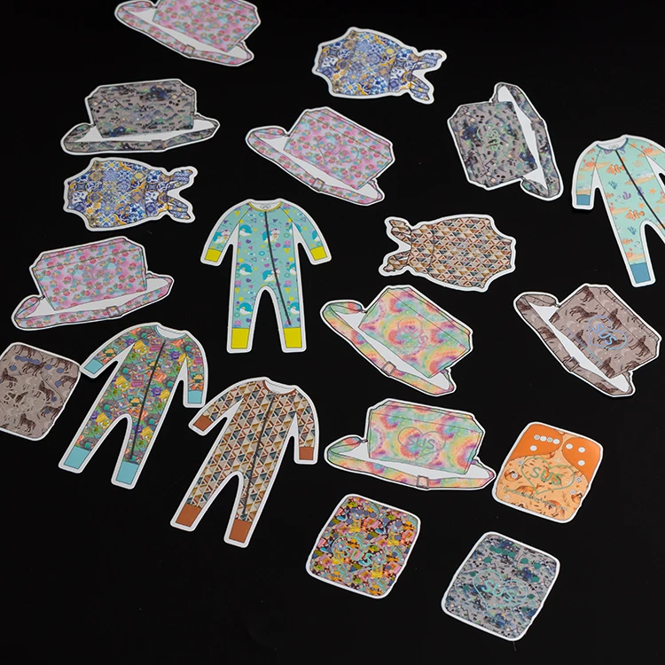 product custom design with cartoon logo die cut decoration label stickers  wholesale self adhesive waterproof vinyl sticker printing-2