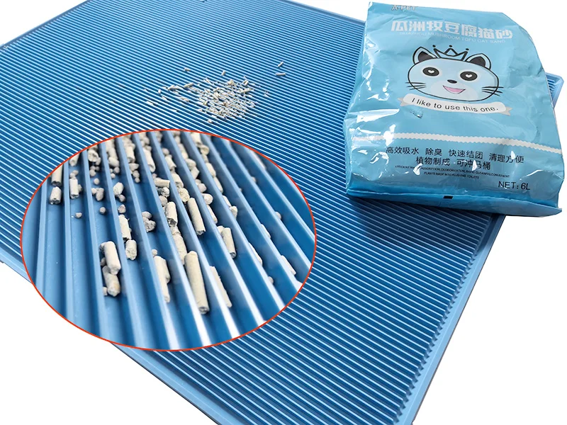 JIEYU New Large Size Cat Litter Mat Foam Pads Protect Floor Wash Folding Waterproof Pet Cool Mats Cat Scratching Pad manufacture